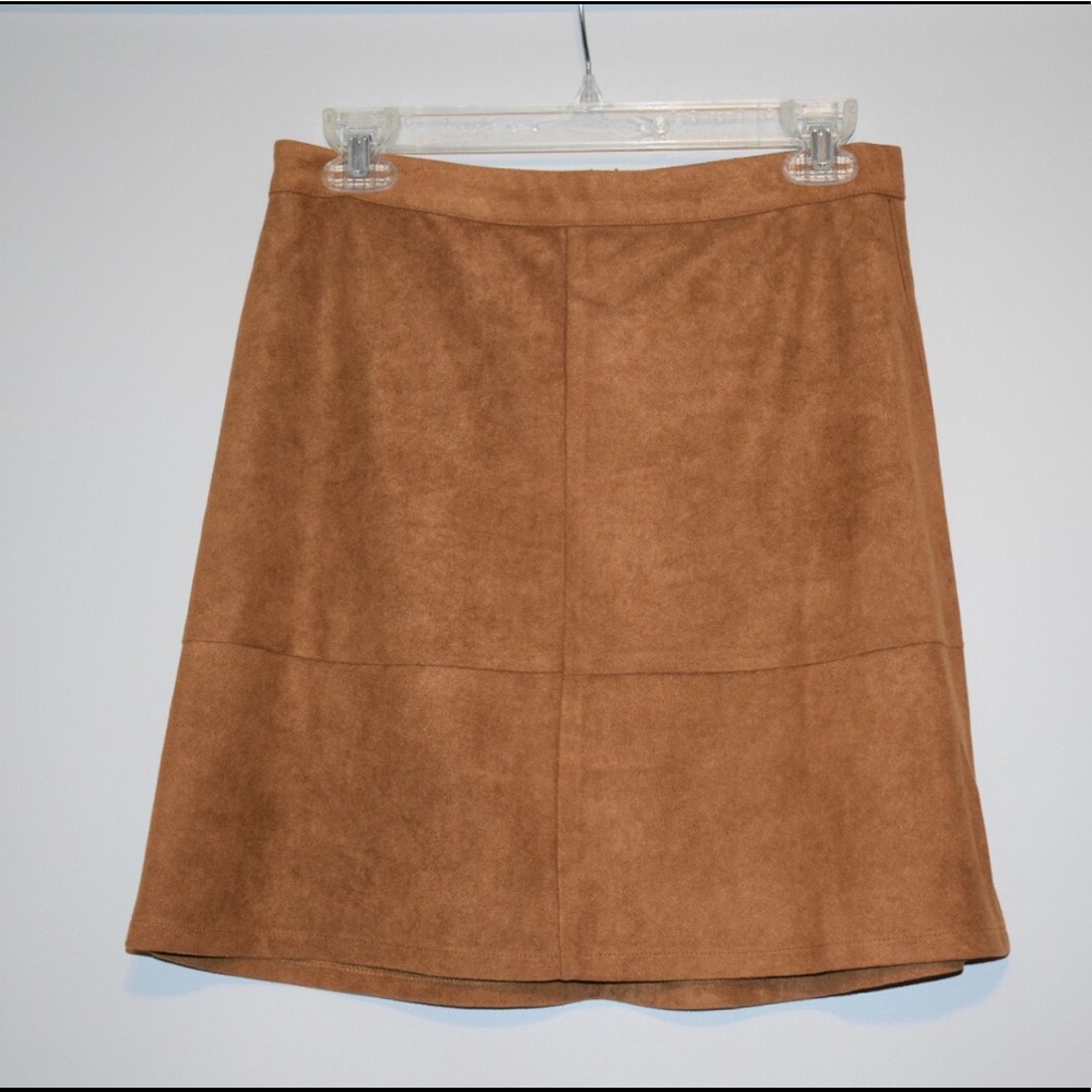 Soft suede skirt