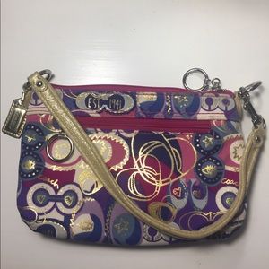 Coach Poppy wristlet/purse