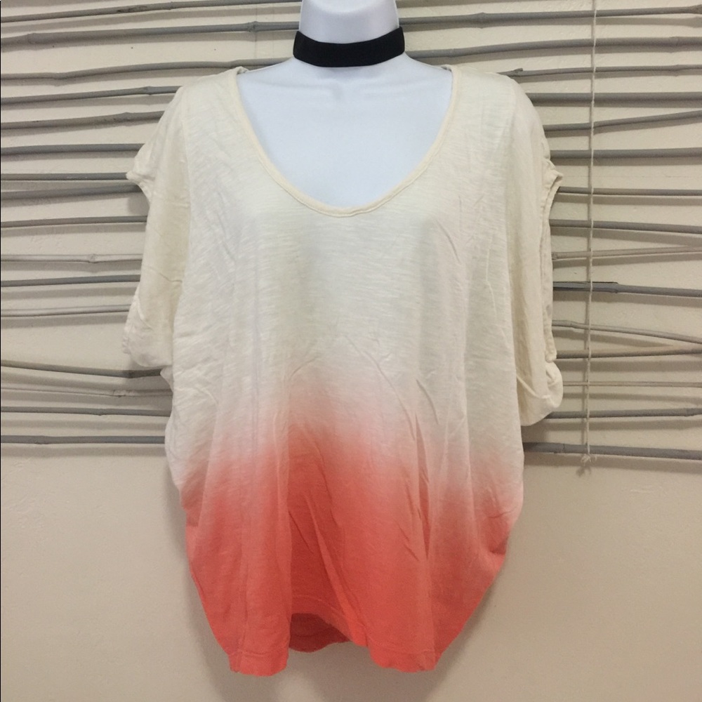 Ann Taylor LOFT loose ombré shirt.