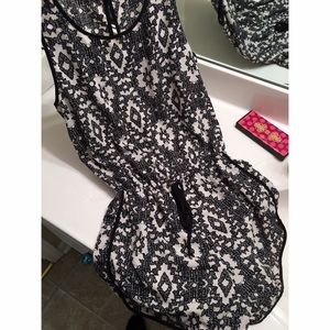 Off white and black romper