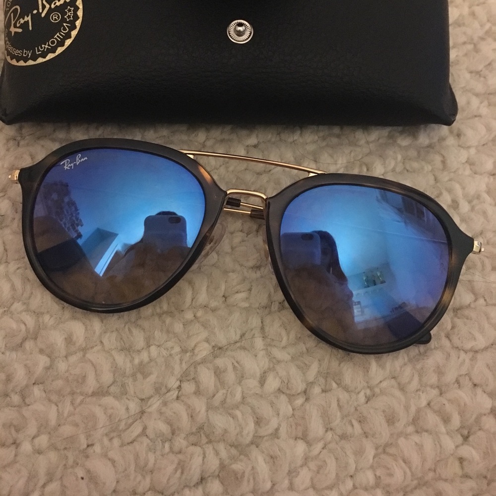 authentic ray bans style RB4253 blue flash