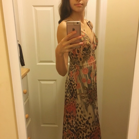 Printed Maxi Dress🐯💕 - Picture 1 of 8