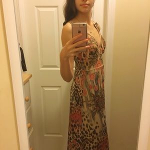 Printed Maxi Dress🐯💕