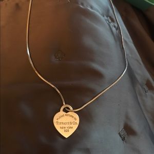 Tiffany heart tag necklace