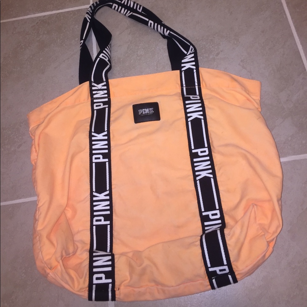 Pink tote bag