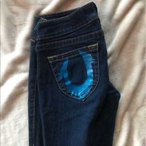 True Religion Blue Bootcut Jeans