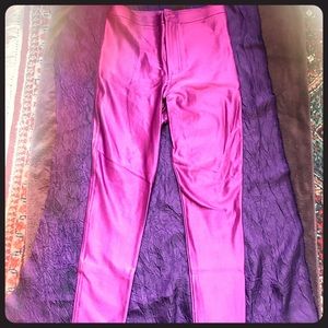 American Apparel magenta stretchy Disco Pants