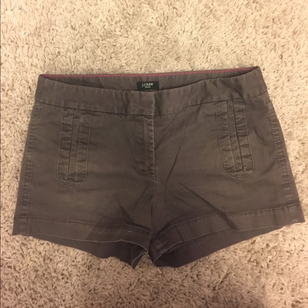 J.Crew Stretch Chino Shorts in Dark Grey