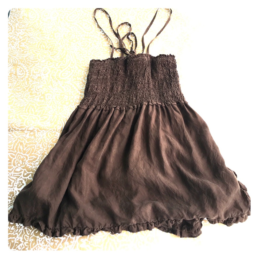 JCrew strapless or not 100% silk bohemian boho top