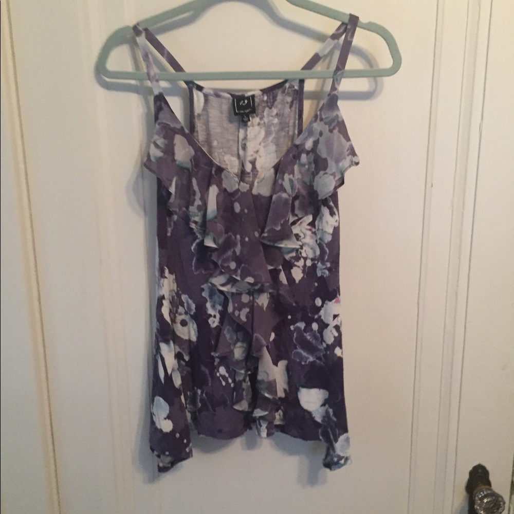 Floral Ruffle Top