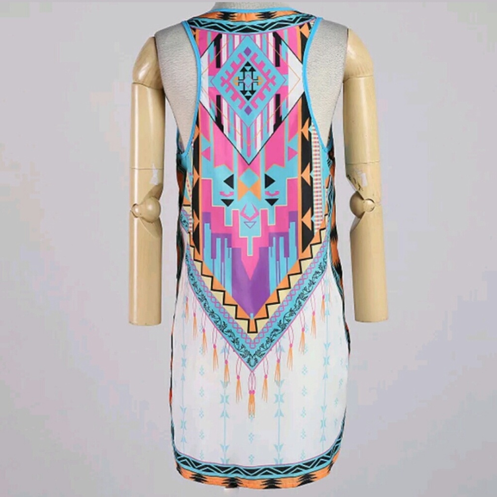 Brand New Bohemian Multi Colored Tank Top - Picture 6 of 6