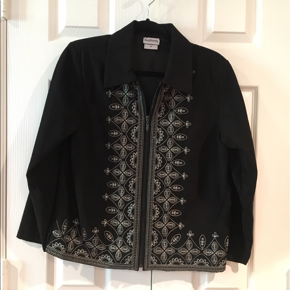 Zip Front Jacket/Blazer