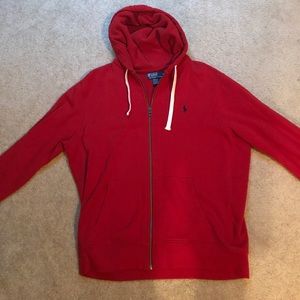 Polo zip down sweatshirt