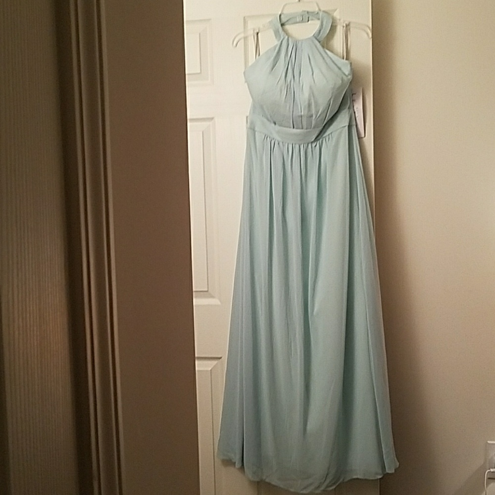 Bill Levkoff Mint Bridesmaid Dress
