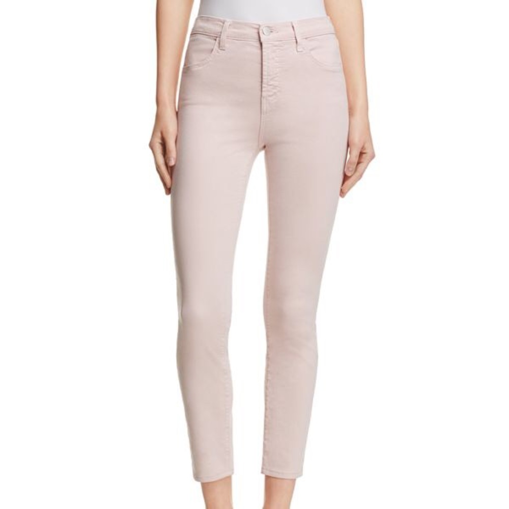 NWT J BRAND 485 luxe sateen skinny jeans in pink