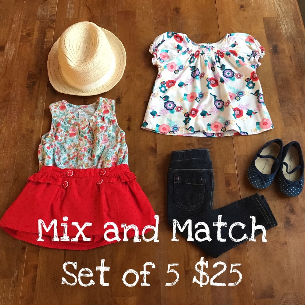 Set of 5 Gymboree, Old Navy, Gap and Circo