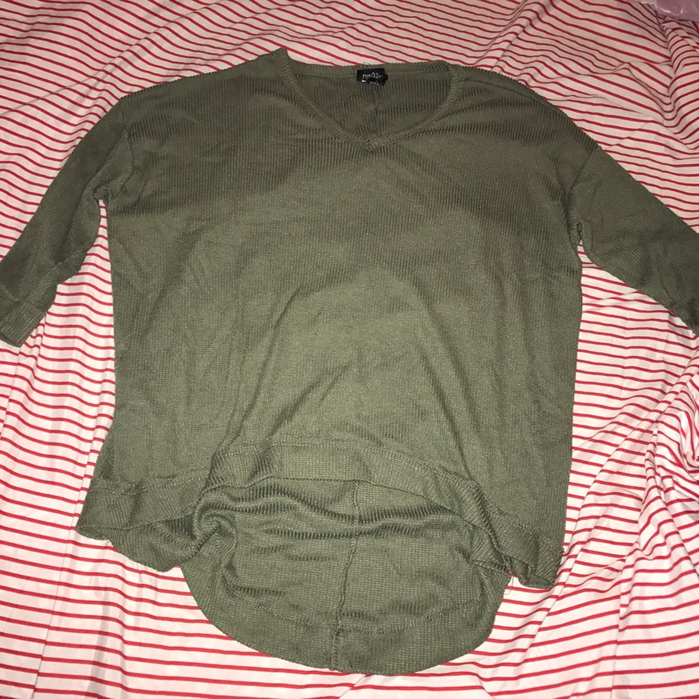 Olive green oversized tee