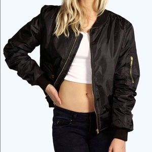 BooHoo Black Bomber Jacket