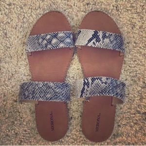 Merona Faux Snake Skin Slides