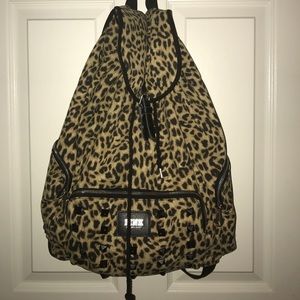 Victoria's Secret pink cheetah backpack