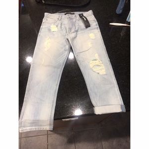 Express distressed boyfriend jeans