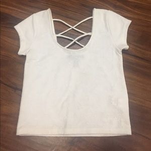 White crop top