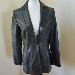 Cole Hahn Leather Coat