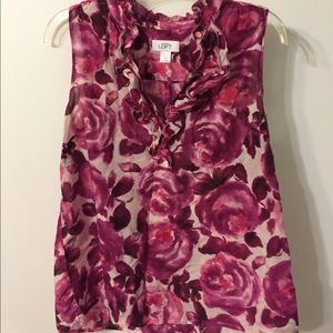 Cotton/ silk patterned top