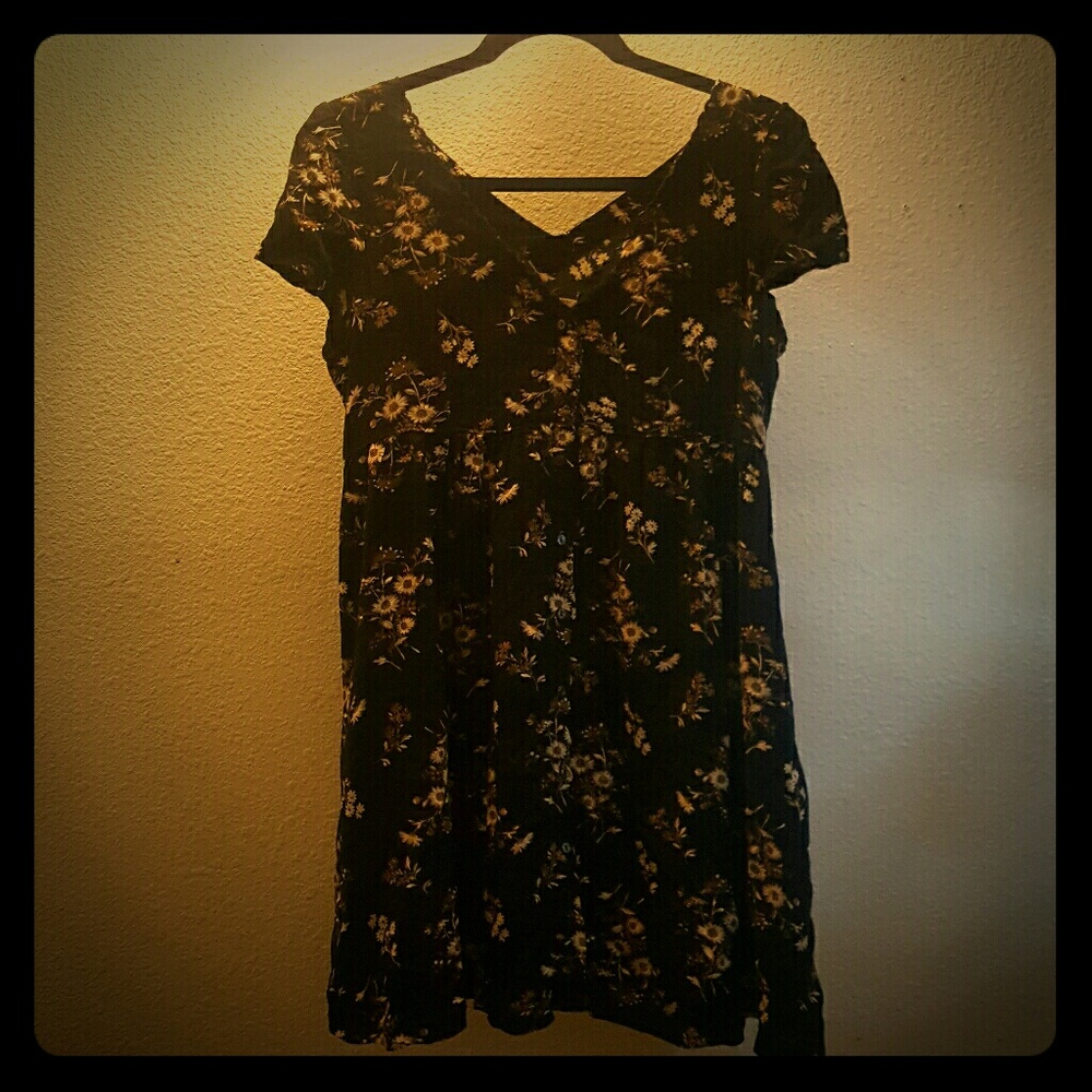 Floral V-neck Dress