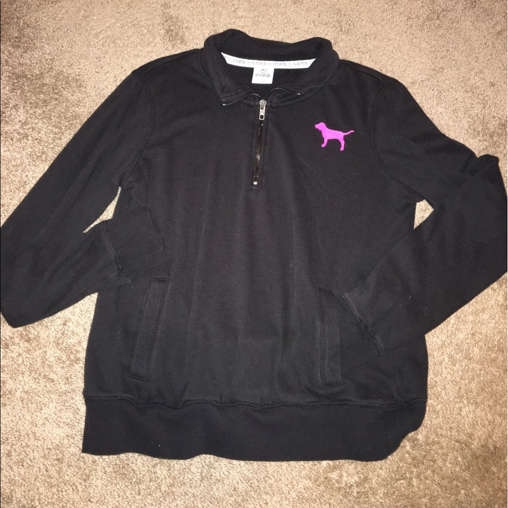 Pink Quarterzip Sweatshirt