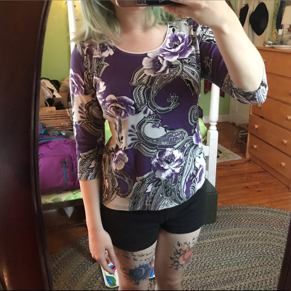 Paisley Long Sleeve Tee