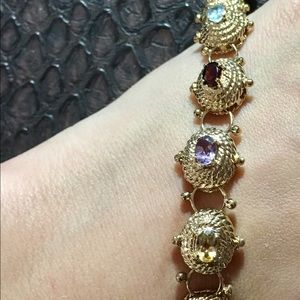 Multicolored genuine stones bracelet