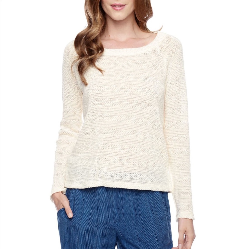 Splendid Sierra loose knit pullover In ivory S - Picture 1 of 4