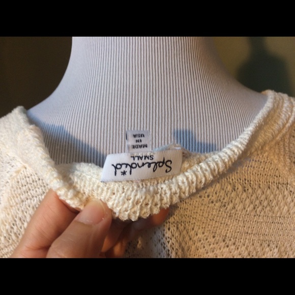 Splendid Sierra loose knit pullover In ivory S - Picture 3 of 4