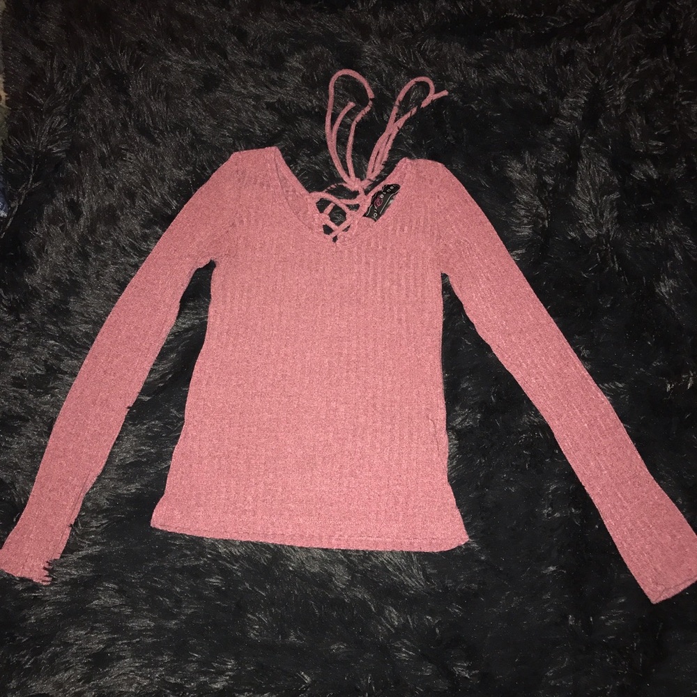 Tie up back long sleeve