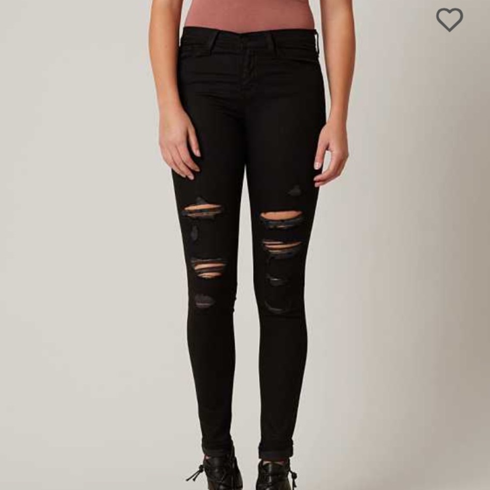 Flying Monkey Destructed Skinny Stretch Jeans