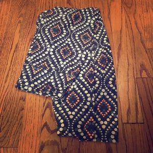 NWOT Lularoe OS blue patterned leggings
