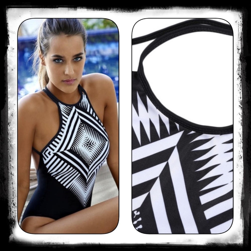 🔥HP🔥Geometric Monokini🌞