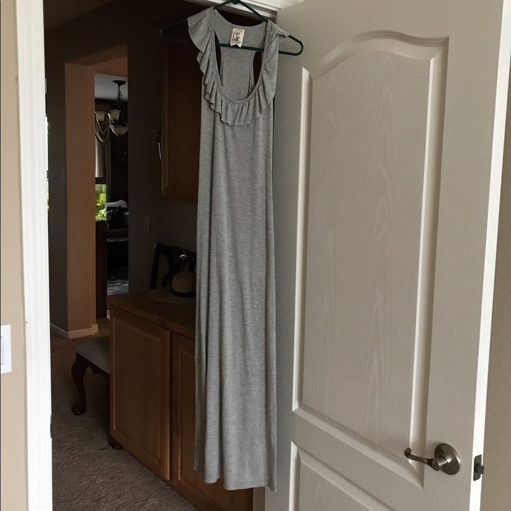 Gray maxi sundress