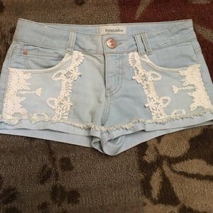Light washed shorts
