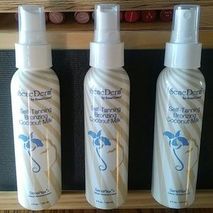 Self tanning bronzing coconut milk