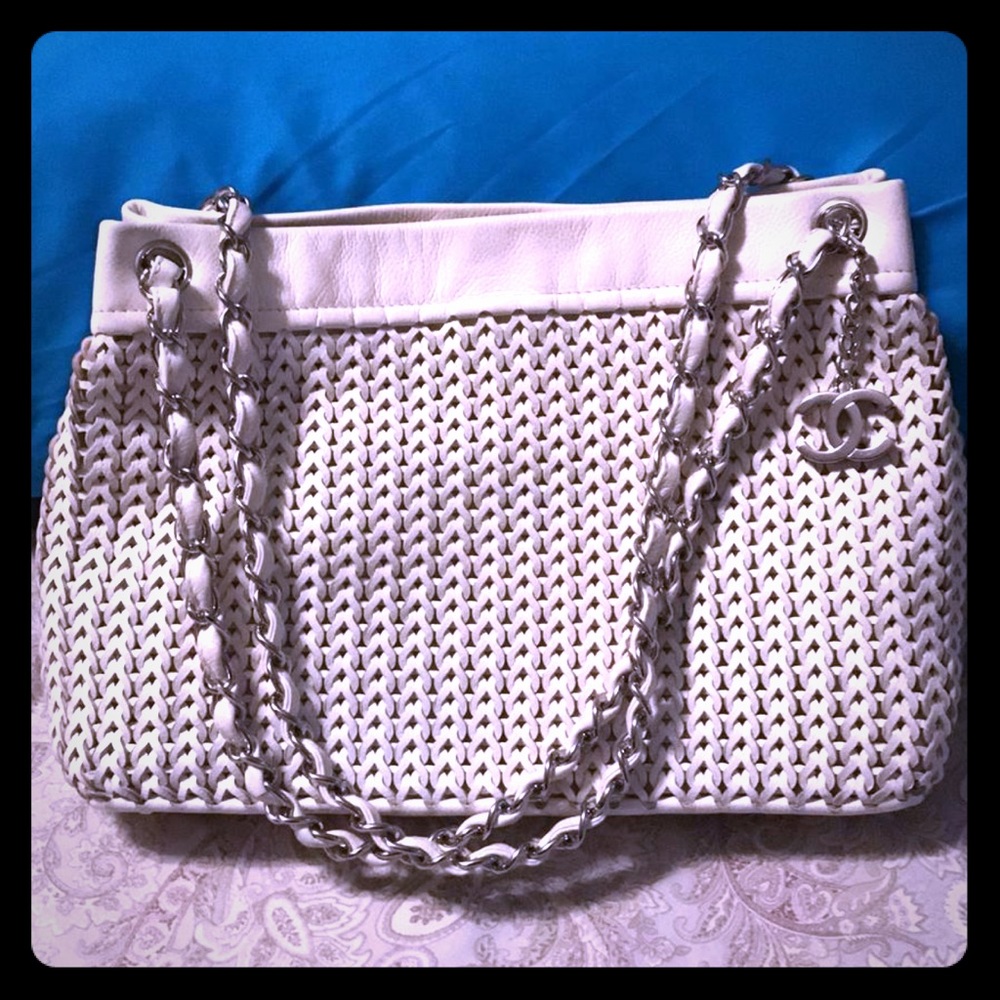 Authentic Chanel shopper tote bag