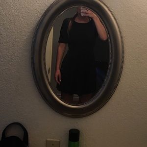 Short sleeve black dress