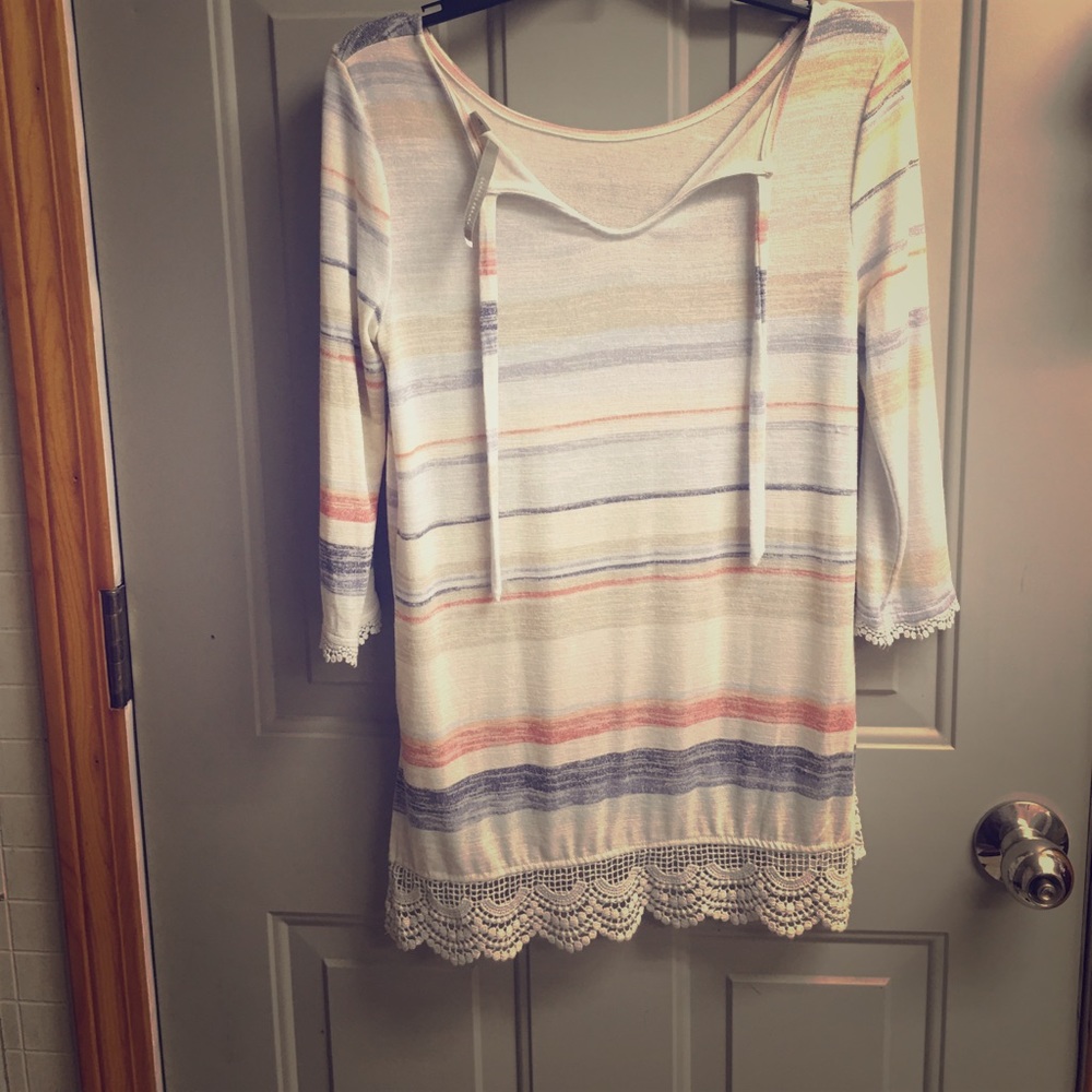 Multicolor long sleeve top