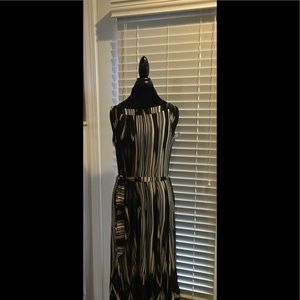 Voir Voir Sleeveless Belted Dress