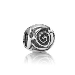 Retired Pandora Charm - Silver Rose (790394)