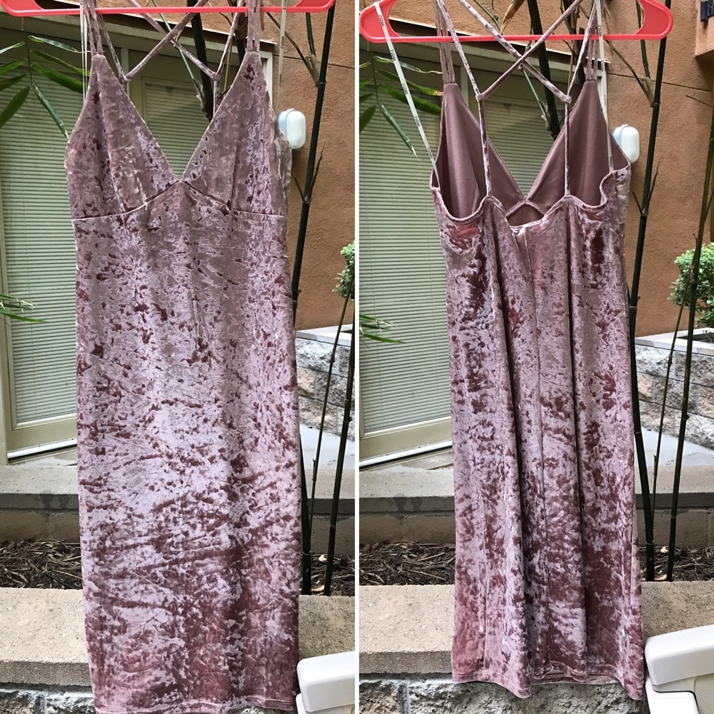 Pink Velvet Dress