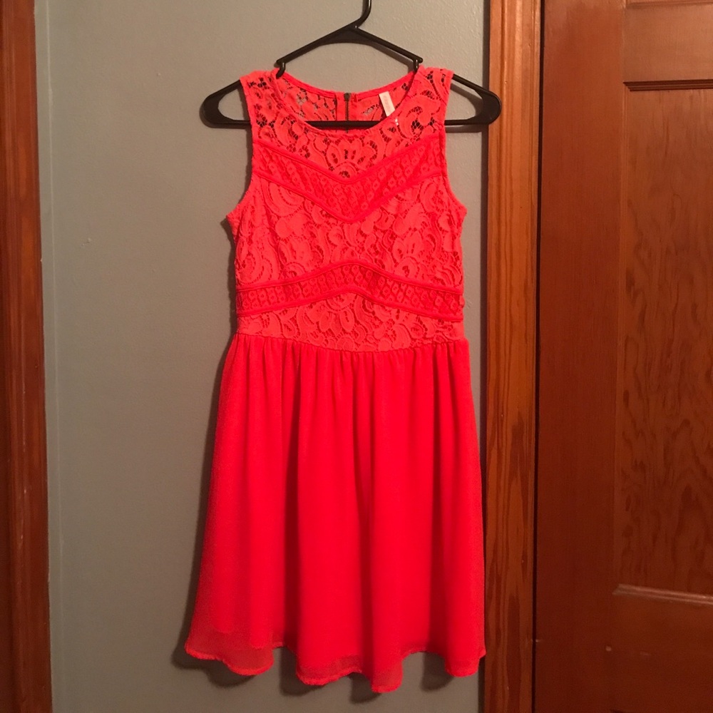 Coral dress