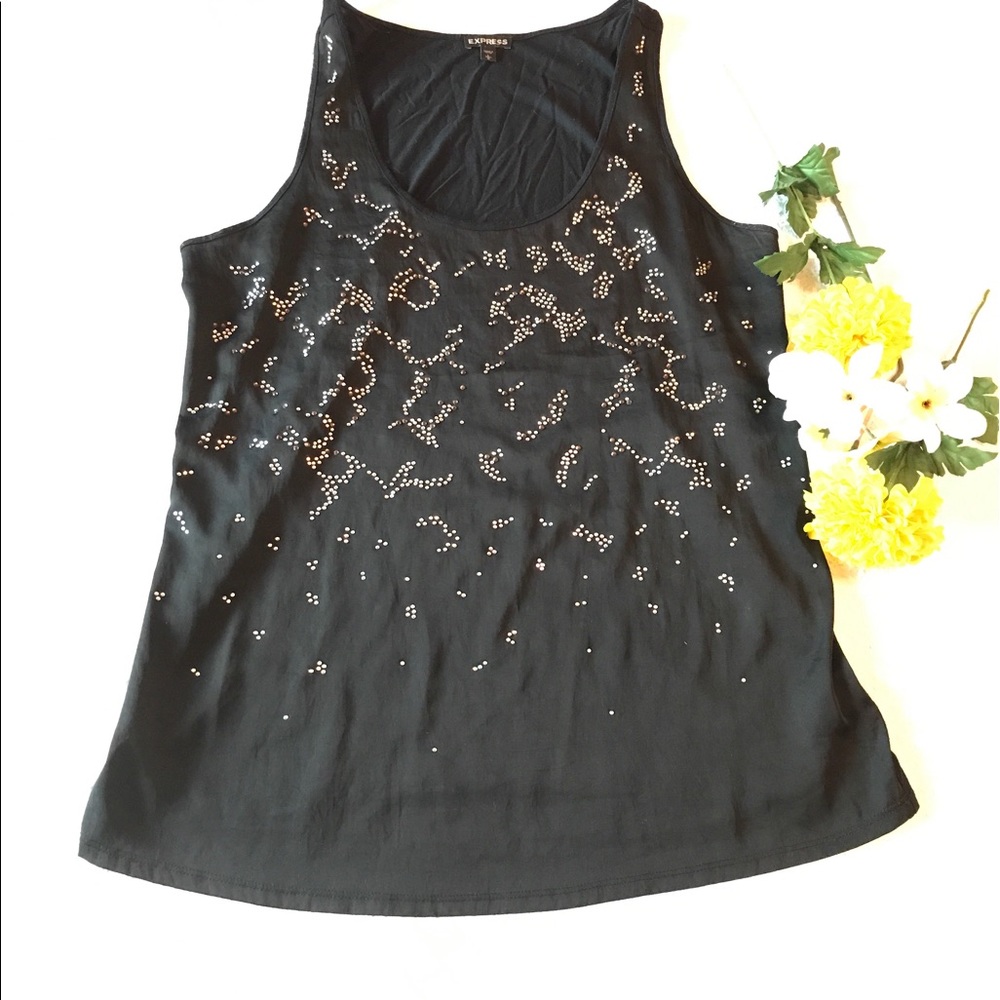 Express flowy rhinestone top