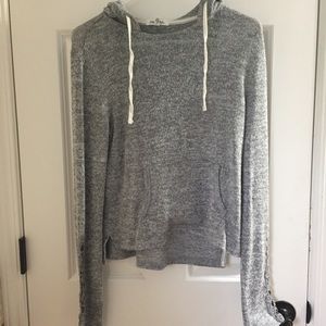 Grey hooded tee